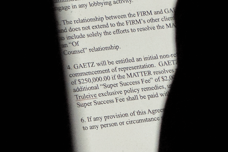 Matt Gaetz Pictured Reviewing Contract To Provide Top Marijuana Company With ‘Administration-Related’ Support Amid Rescheduling Push