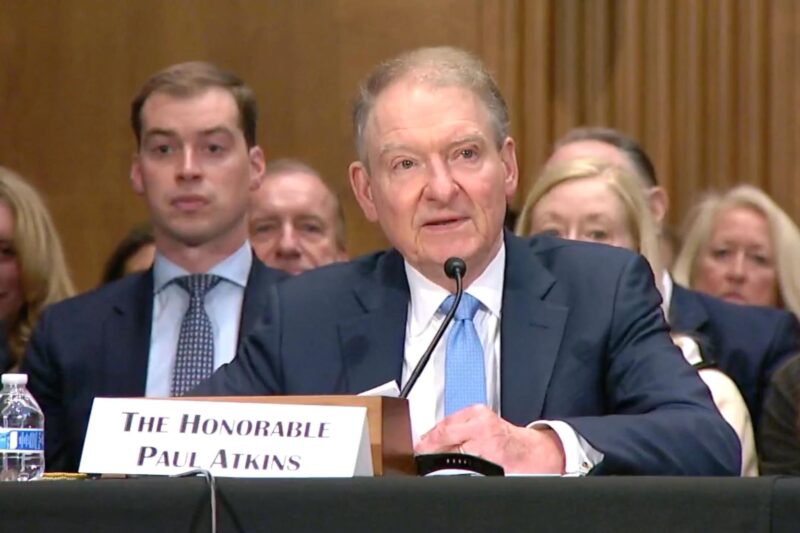 SEC’s Atkins Says Agency Pushing Toward 2025 Rules Allowing Crypto Firm Innovation
