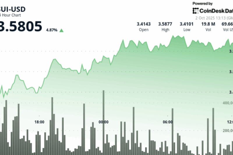 SUI Jumps 5% as Sui Blockchain Announces Native Stablecoins Amid Broader Rally