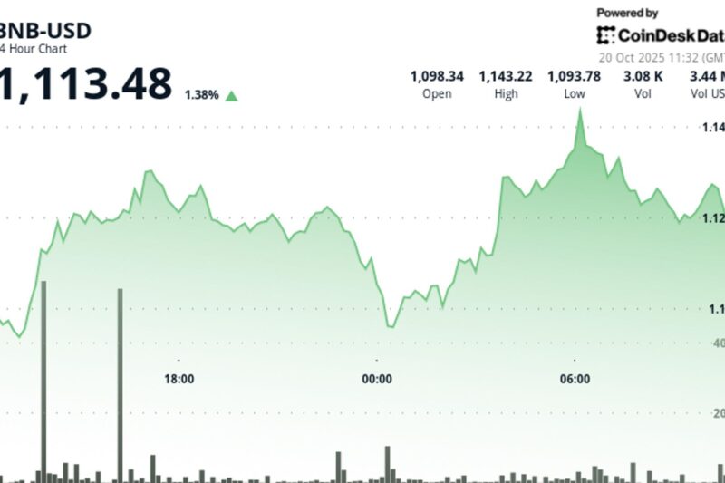 BNB Climbs as Crypto Markets Rebound on Potential Fed Policy Shift