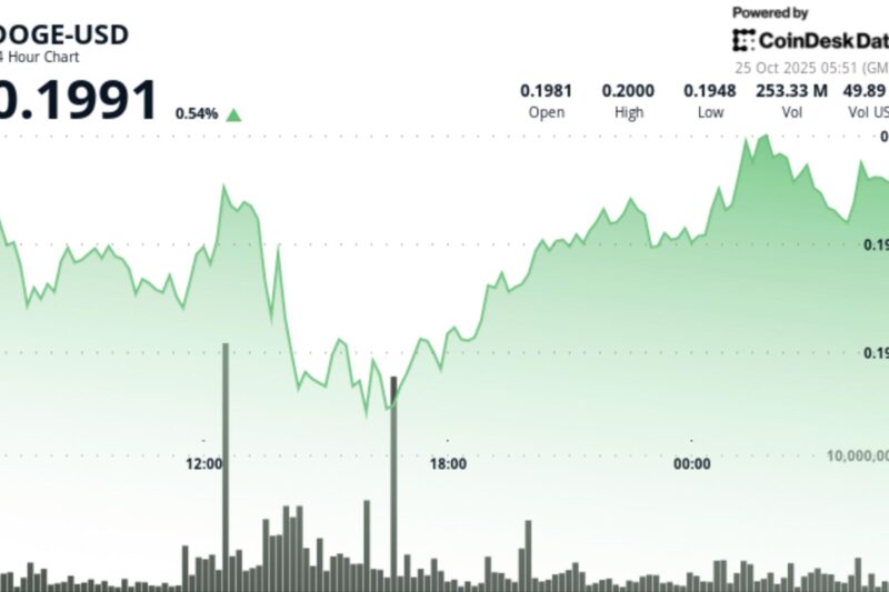 Dogecoin Hits $0.20 as Breakout Volume Triples Average, Confirms Bullish Setup