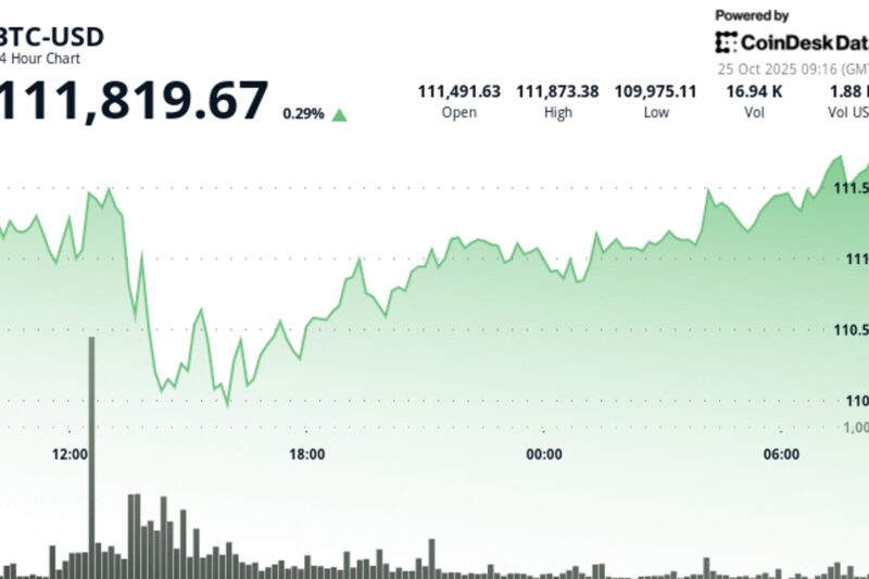 Bitcoin Consolidates Above $111,000 as Breakout Awaits Fresh Catalyst
