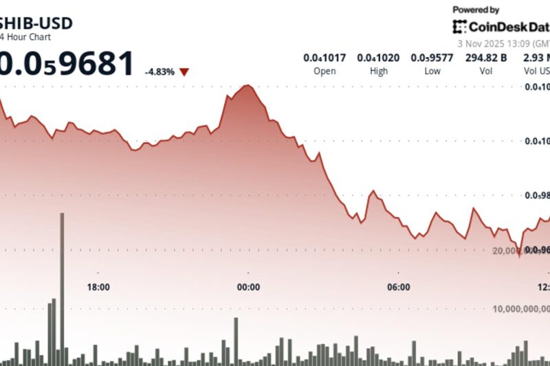 Shiba Inu Slides 5% Despite Token Burn as BTC Drops Below 200-day Average