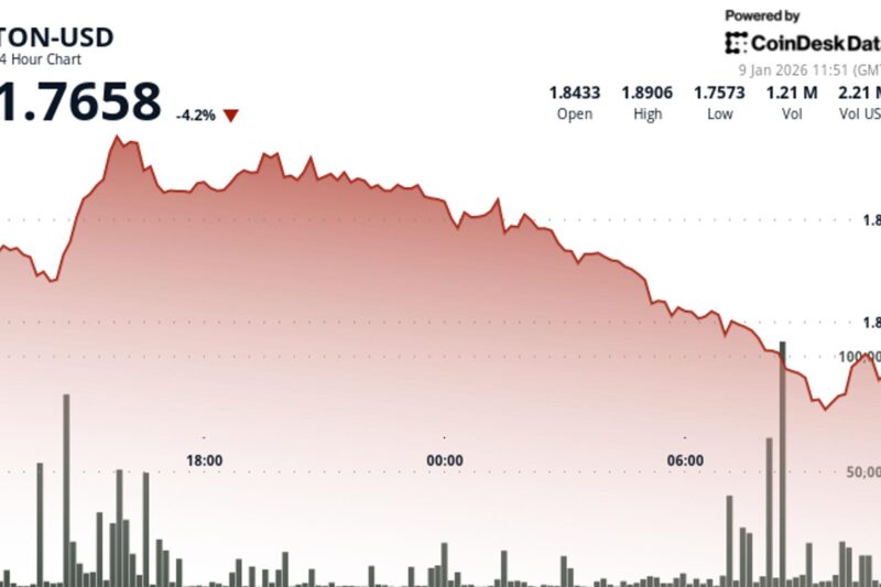 Toncoin drops, falls through key support levels in technical breakdown
