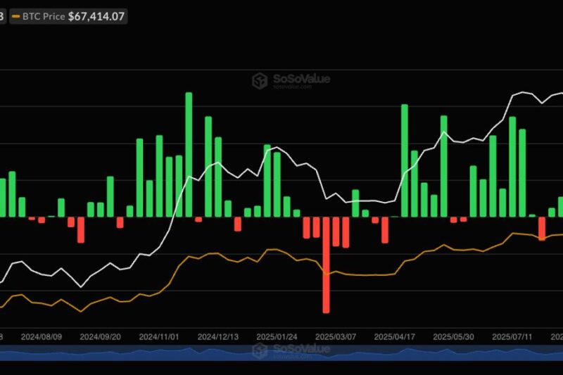 U.S. spot bitcoin ETFs set for biggest week in 6 after adding $1.1 billion in three days
