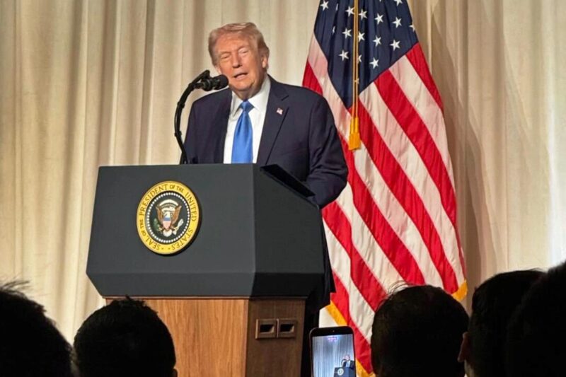 Trump defends crypto legislation at private event featuring boxer Mike Tyson, Tether CEO